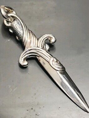 David Yurman Sterling Silver Decorative Dagger Amulet